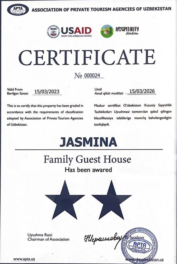 Hotel Jasmina Samarkand Luaran gambar
